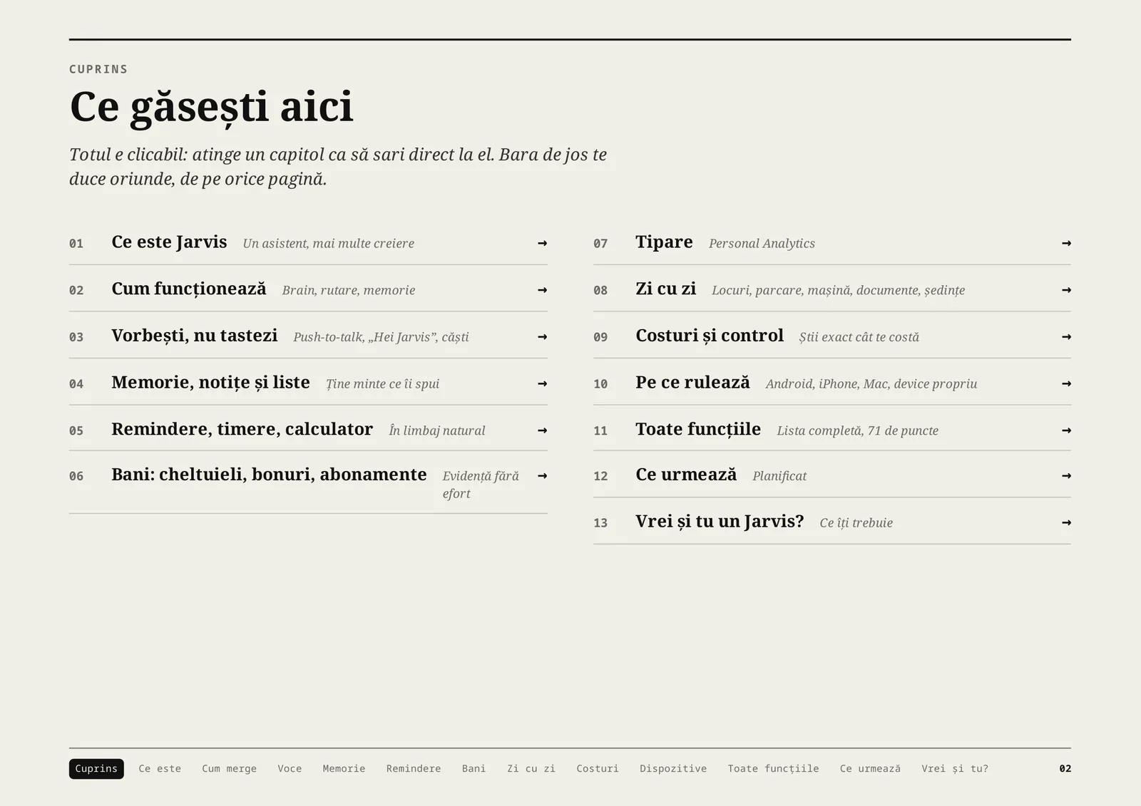 Jarvis, pagina 2 din 16: Ce găsești aici