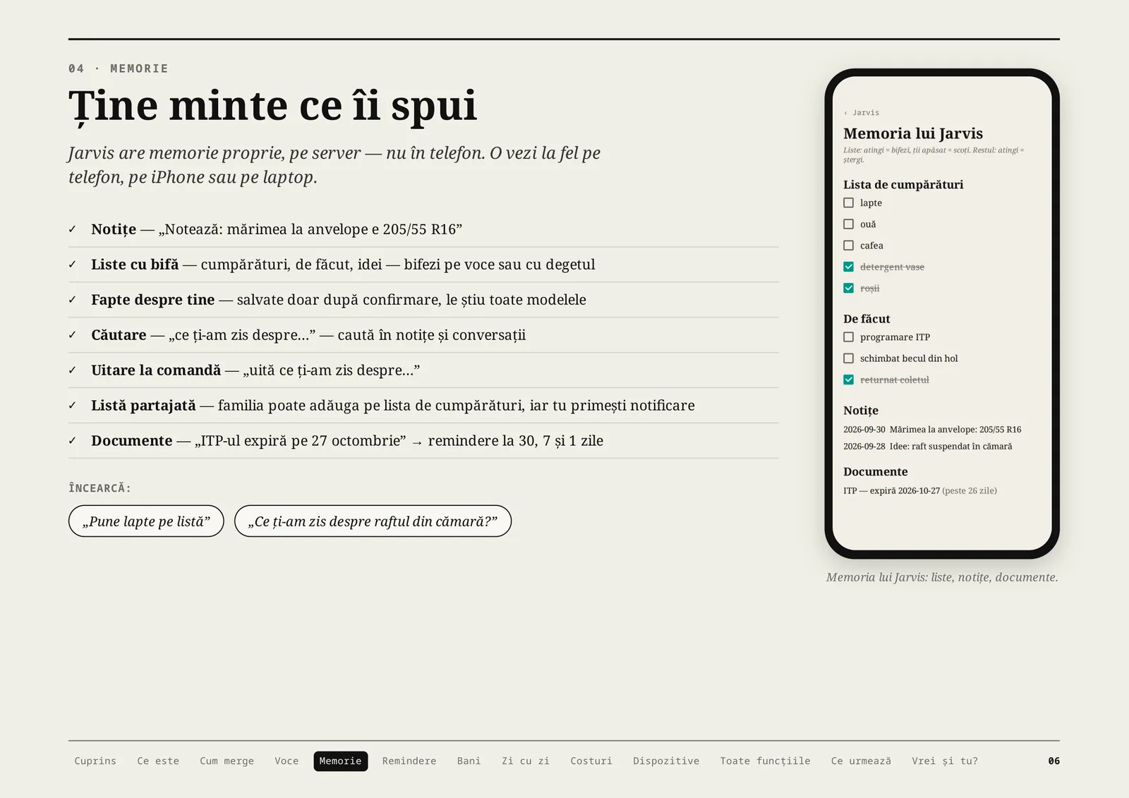 Jarvis, pagina 6 din 16: Ține minte ce îi spui